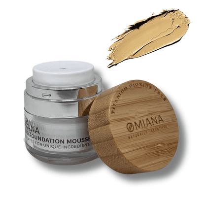 Omiana Beauty Foundation Golden-Fair Longwear Liquid Foundation Mousse - No Mica, No Titanium Dioxide, & More!