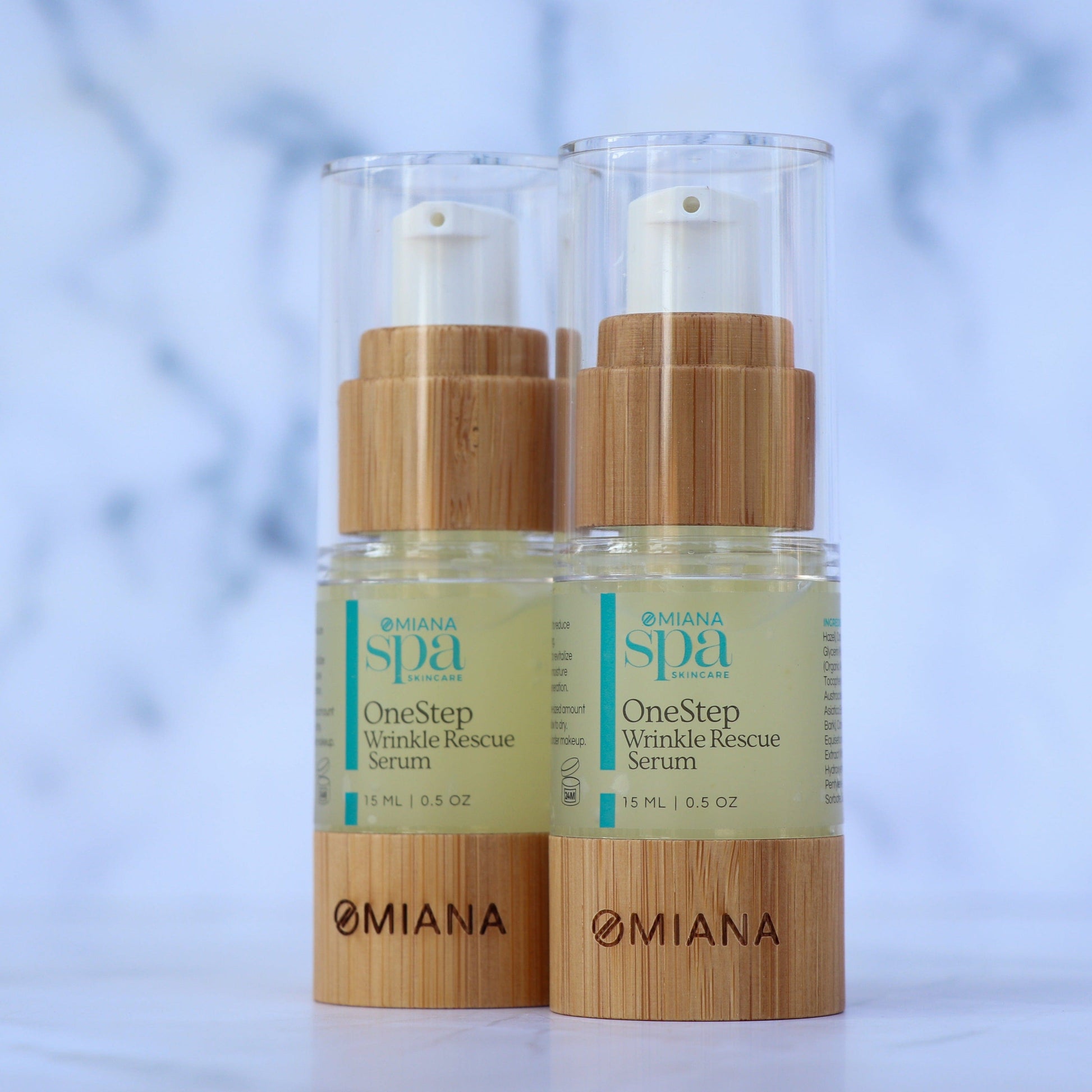 Omiana Natural Cosmetics Serum OneStep Wrinkle Rescue Serum - Made without GMOs, Toxins, Artificial Fragrances, & More!